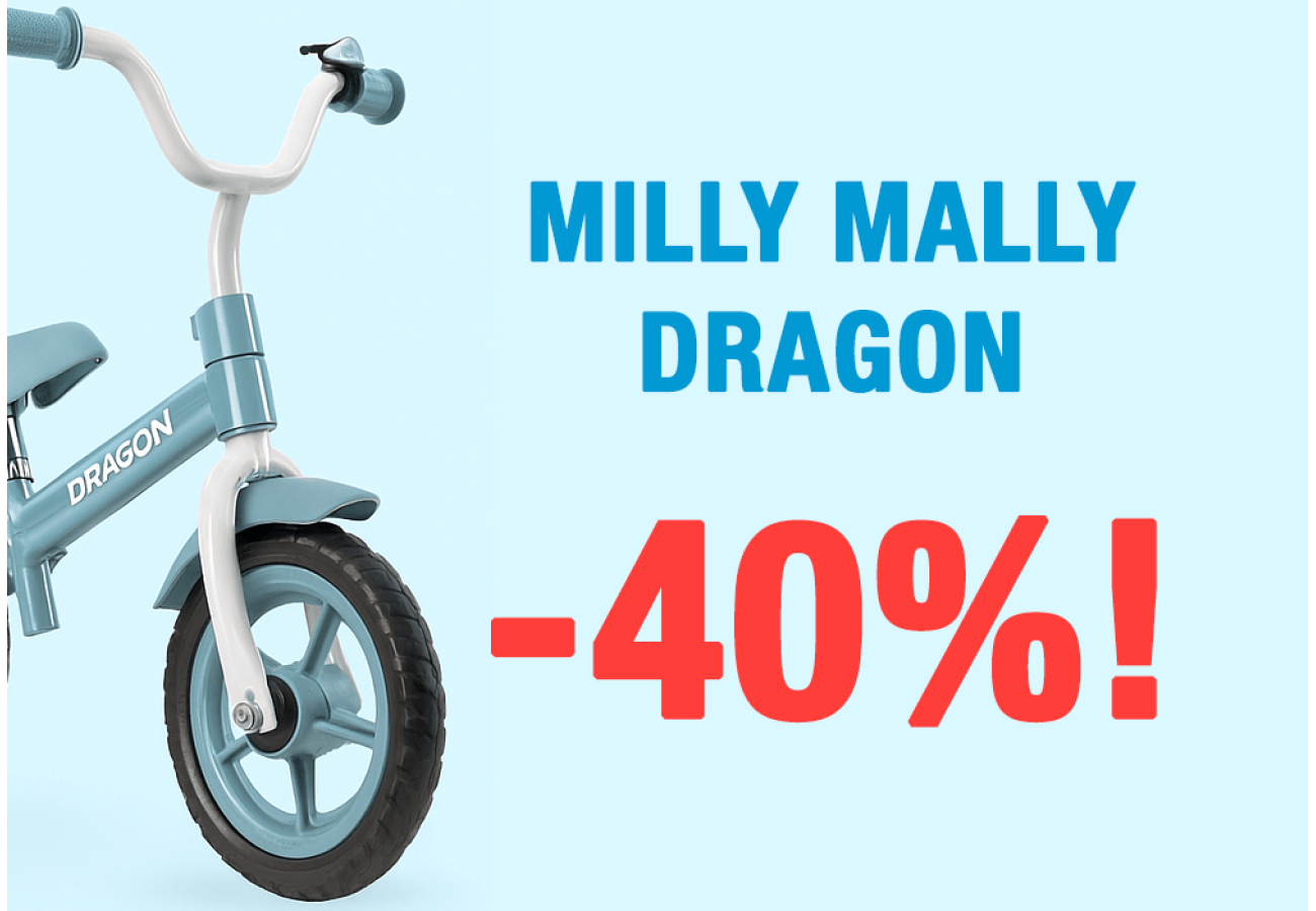 –40% nuolaida balansiniams dviračiams Milly Mally Dragon! –40% nuolaida balansiniams dviračiams Milly Mally Dragon!