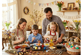Velykos su vaikais: jaukios šeimos tradicijos, žaidimai ir šventės idėjos