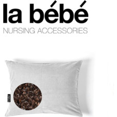 La Bebe ™ Pillow Eco Velvet 30x40 Art.86120 Beige/Grey Spilvens no mīksta mēbeļu auduma VELVET ar rāvējslēdzēju un griķu sēnalas pildījumu  ar papildu kokvilnas iekšējo apvalku 30x40cm