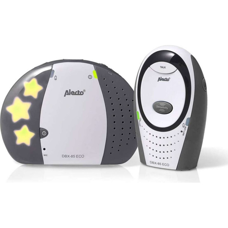 Alecto Baby Alecto Eco Dect Baby Monitor Art.DBX-85 ECO grey  bērnu uzraudzības ierīce digitālā radio aukle