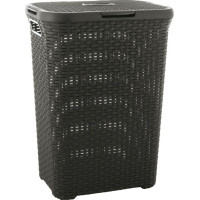 Curver Veļas kaste Style 60L 44,8x34,1x61,5cm tumši pelēka