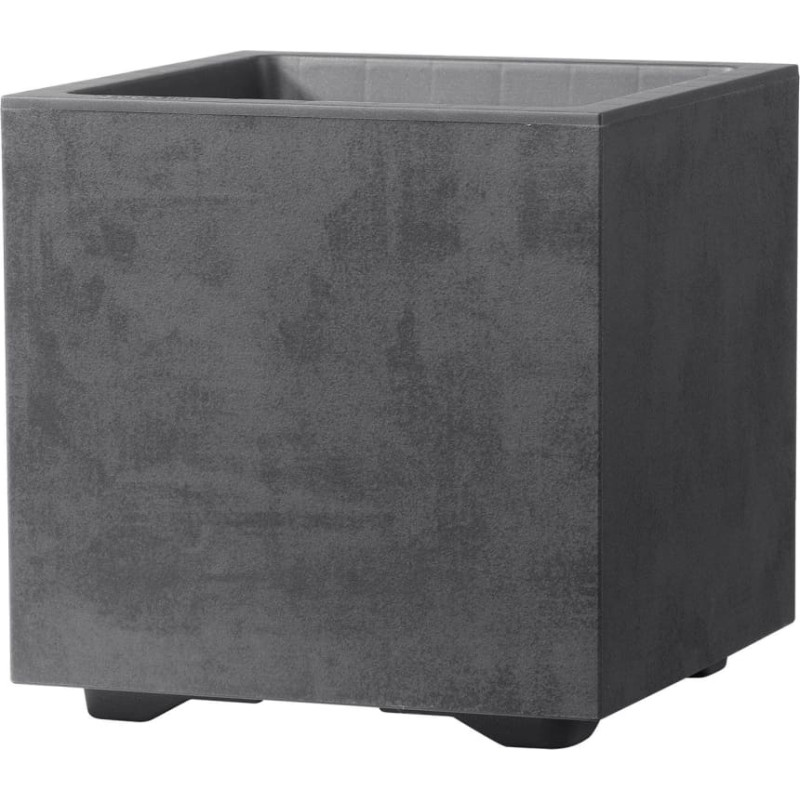 Puķu pods “Antracīts” ar ūdens tvertni, 25 cm