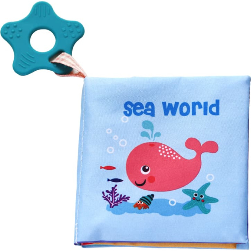 Educational cloth book with teether Sea world