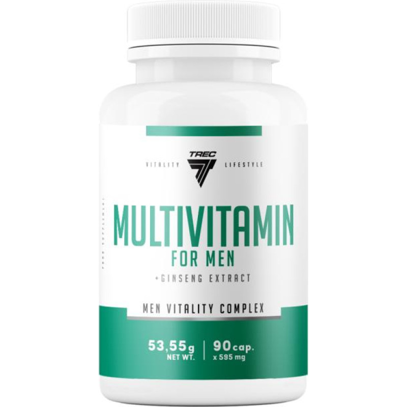 Trec Multivitamiin meestele TREC MULTIVITAMIN FOR MEN  90 kapslit