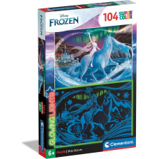 Clementoni pimedas helendav pusle Frozen 104 tk