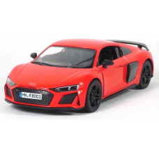 Kinsmart automobilis, 2020 Audi R8 Coupé, raudonas