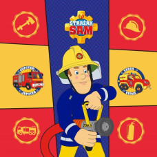 MAGIC TOWELS FIREMAN SAM 057 30X30 100% COTTON MAT.