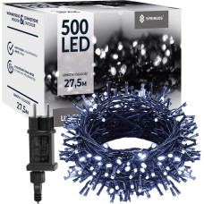 Springos Kalėdinės lemputės Springos CL0543, 500 LED, šaltai balta + šaltai balta blyksniai, 27,5 m