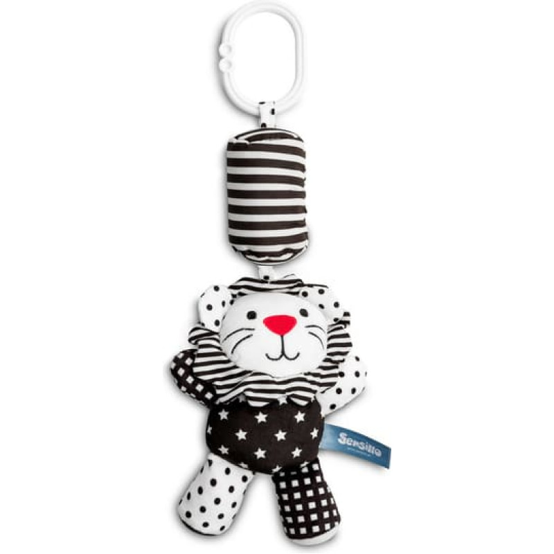 Sensillo BLACK & WHITE stroller pendant, lioN