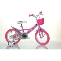 Bimbo Bike vaikiškas dviratis 16" "BUTTERFLY", rožinis/baltas