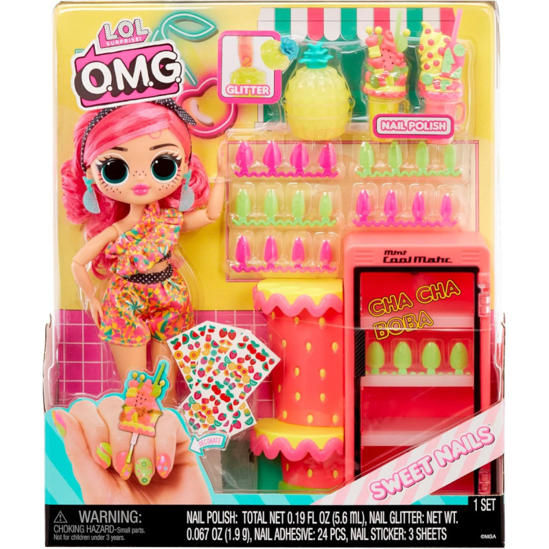 LOL 503842-EUC L.O.L. Surprise OMG Sweet Nails - Pinky Pops Fruit Shop