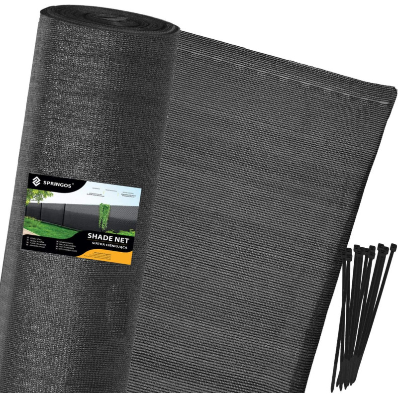 Springos Apsauginis tinklas Springos SN0050 65g/m2 1,5x25m antracitas