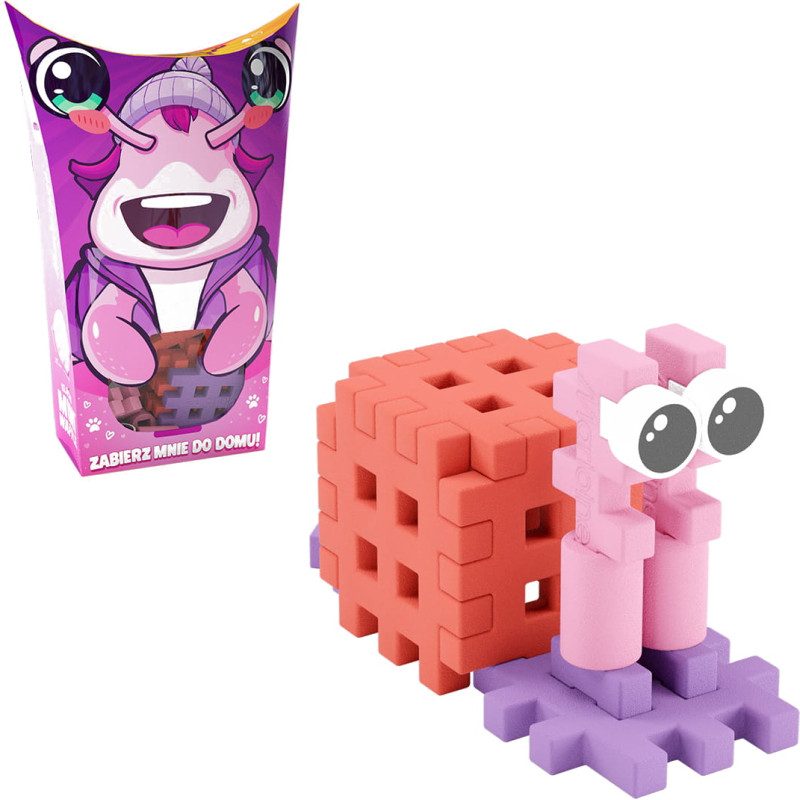 MINI WAFFLE POCKET PETS ŚLIMAK 15 ELEM.
