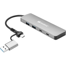 Sandberg 136-64 USB-C/A to 2xUSB-A+2xUSB-C Hub