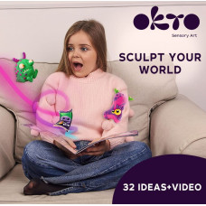 Okto Kūrybinis rinkinys Air clay Modelino rinkinys - 18 spalvų rinkinys