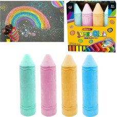 KREDA GRUBA KOLOROWA JUMBO 4 SZTUKI