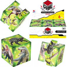 KOSTKA UKŁADANKA LOGICZNA DINOZAURY