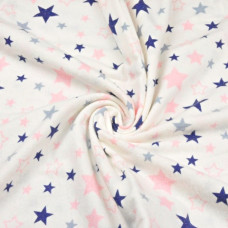 Atk Kieczmerscy Autiņš flaneļa COLOR STARS 70x80 cm (1210)