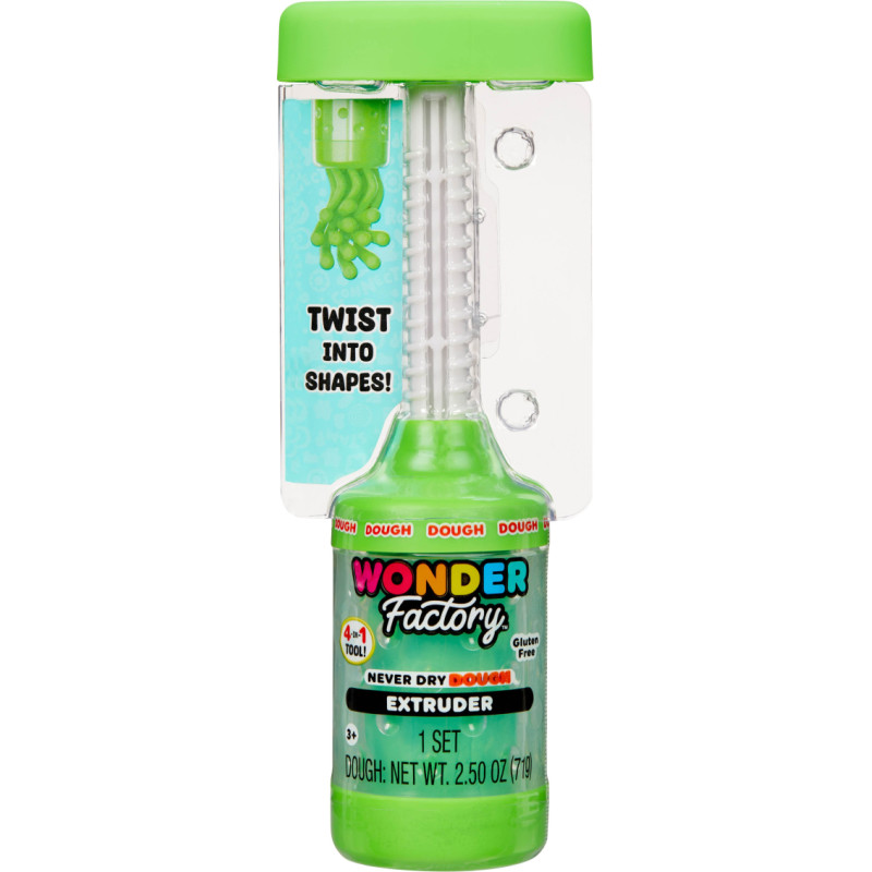 MGA Wonder Factory Never Dry Dough Extruder – Green 532248