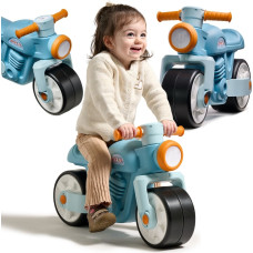 Falk balansinis paspirtukas-motociklas Prem1er Retro su tyliais ratais, mėlynas, nuo 1 metų