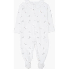 Livly Clothing Rāpulis Livly Swans Ruffled Footie White