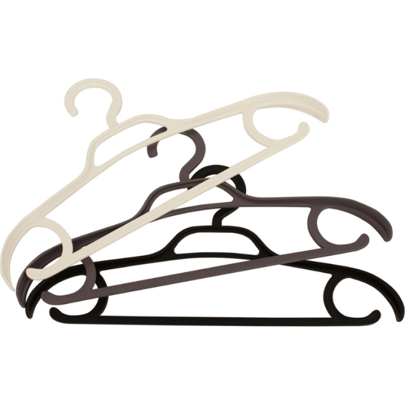 Ordinett Drēbju pakaramie 3 gab. plastmasas Eris 41,5x2,8x21cm asorti