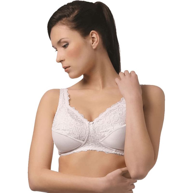 Tonus Elast 0407 Sofija Elastic medical-rehabilitation bra White N1 (C75)
