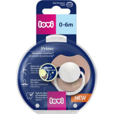 Lovi 34/436 Smoczek silikonowy dynamiczny Prime 0-6m 1 szt Blush Glow