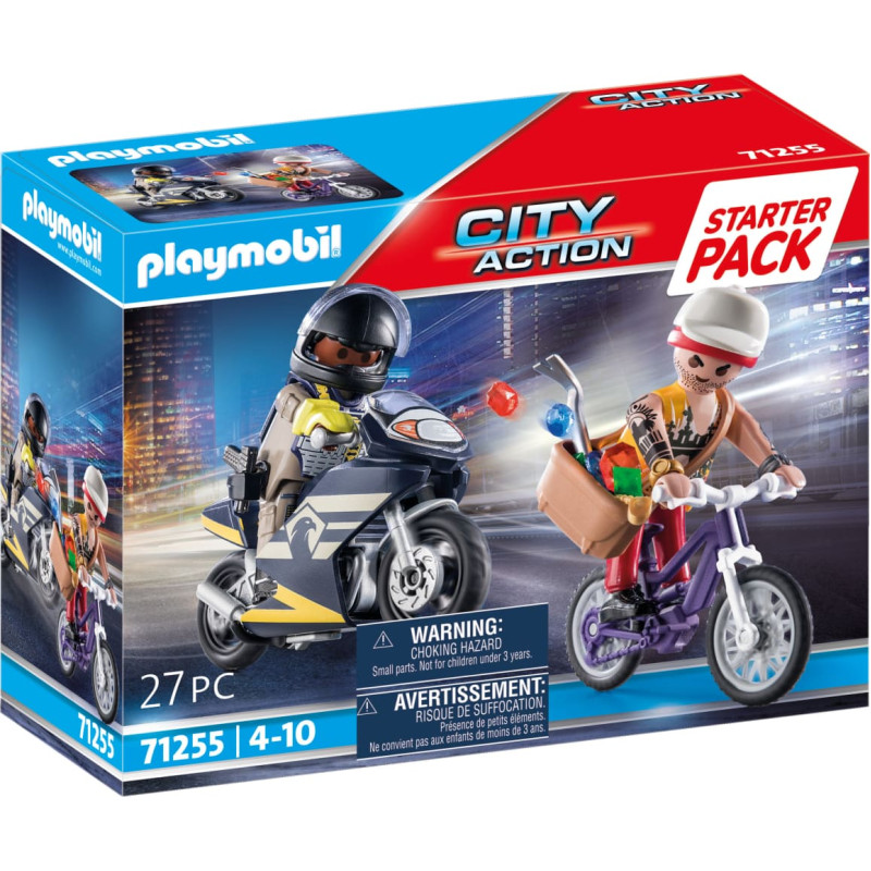 Playmobil CITY ACTION Pradinis rinkinys su policininku ir vagimi 71255