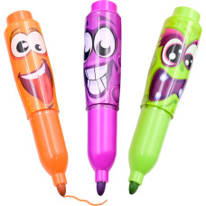 Dumel SCENTOS ST 10498 kvapnūs žymekliai – linksmos grimasos, 3 vnt.