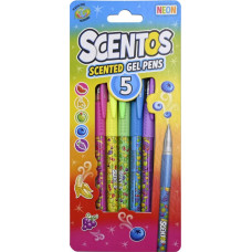 Dumel SCENTOS ST 60916 kvapnūs geliniai rašikliai „Neon“, 5 vnt.