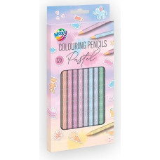 Moxy pastelinių spalvų pieštukai, 12 vnt.