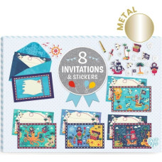 Djeco Kvietimų atvirukai - Piratai