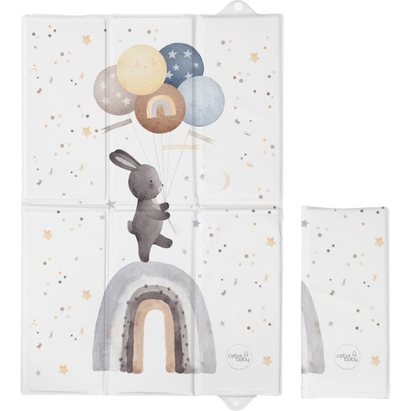 Cebababy CEBA 305-000-817 Składana mata do przewijania 40x60 Basic Rainbow Walk