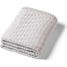 Babyono 1647/02 KNITTED COTTON BLANKET GREY