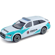 Bburago 1:43 automašīnas modelis Audi A6 Avant Lietuvas policija, 18-30415LT