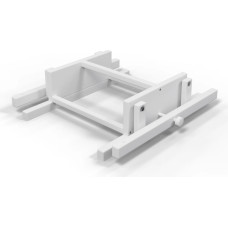 Ingvart skersinis supimo mechanizmas apvaliai/ovalai Smart lovytei white