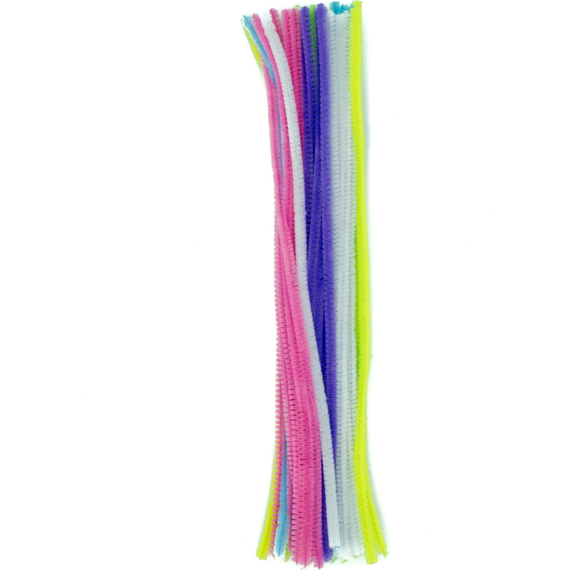 DRUCIKI PLUSZOWE NEONOWE 40 SZTUK