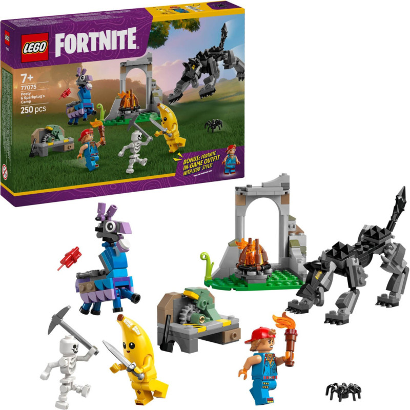 Lego Fortnite Peely & SparkplugS Camp 77075