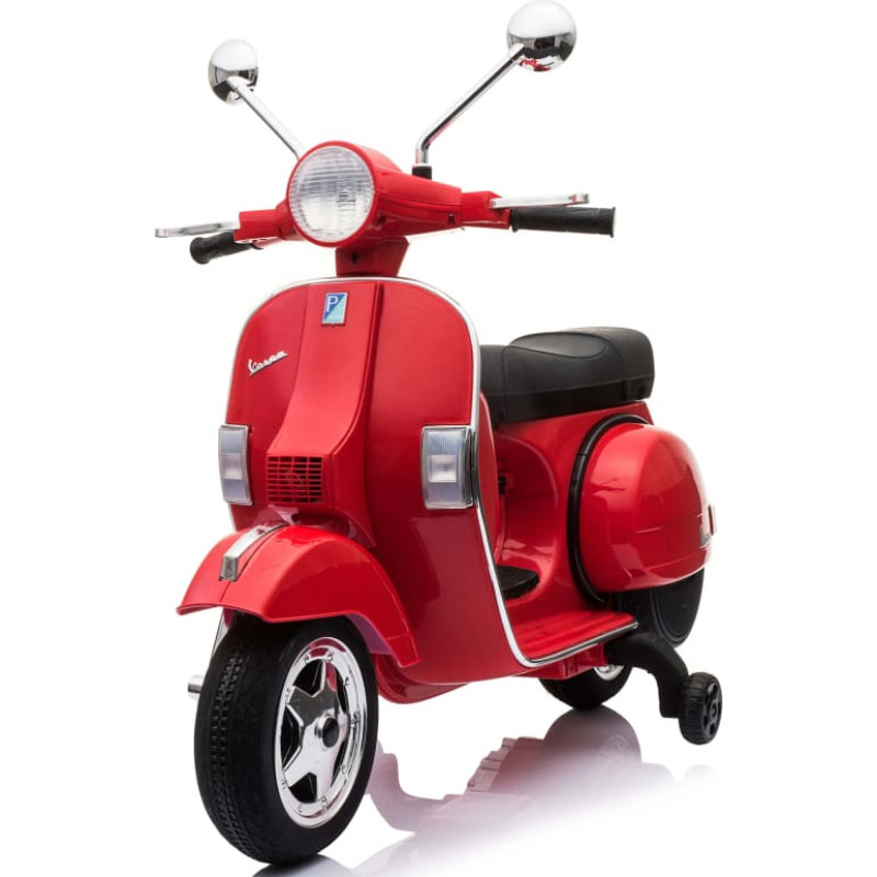 KIKKABOO Įkraunamas vaikiškas motoroleris Licensed Vespa PX150 Red