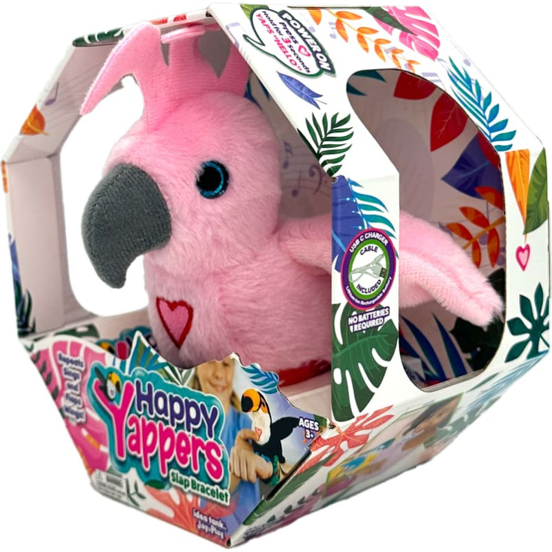 Happy Yappers interaktīvs plī&scaron;a putns Kakadu, 9595