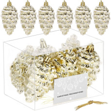 Springos Kalėdinių eglutės papuo&scaron;imų rinkinys Springos CA1171, 6 vnt.