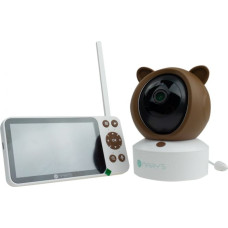 Mary's MW61499 – 2 viename elektroninė kūdikio auklė, rudos meškos kamera, WiFi, TUYA