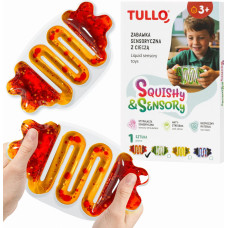 Tullo 706 Zabawka sensoryczna z cieczą squishy pomarańcz.