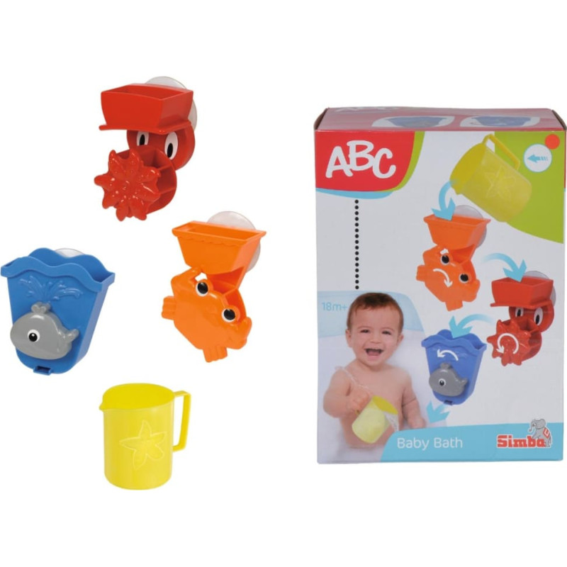 Simba Toys ABC Bath Play Set, 4 pcs