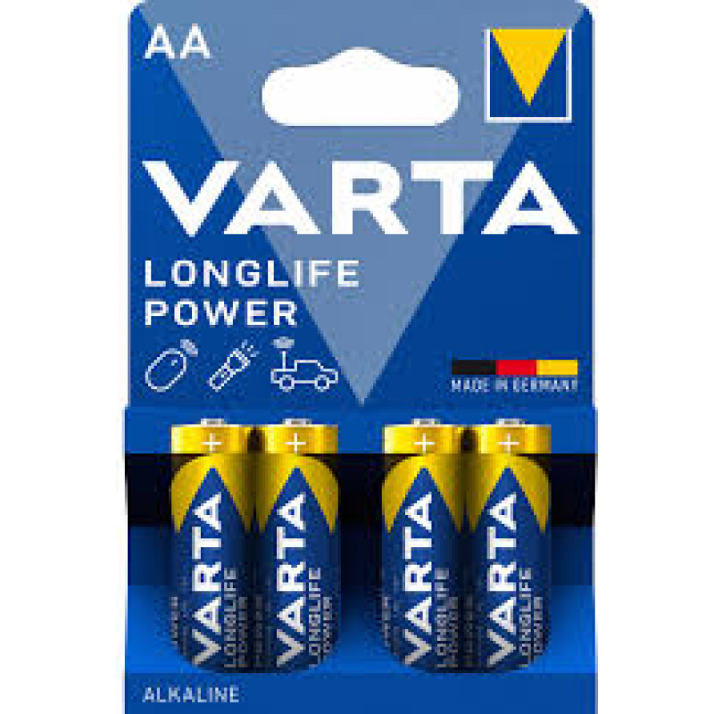 Varta Longlife Power AA LR06 patarei, 4 tk