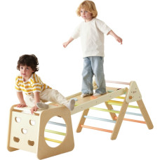 Classic World medinis laipiojimo rinkinys Montessori trikampis 5 viename – vaikų vidaus žaidimų aikštelė ir sporto salė