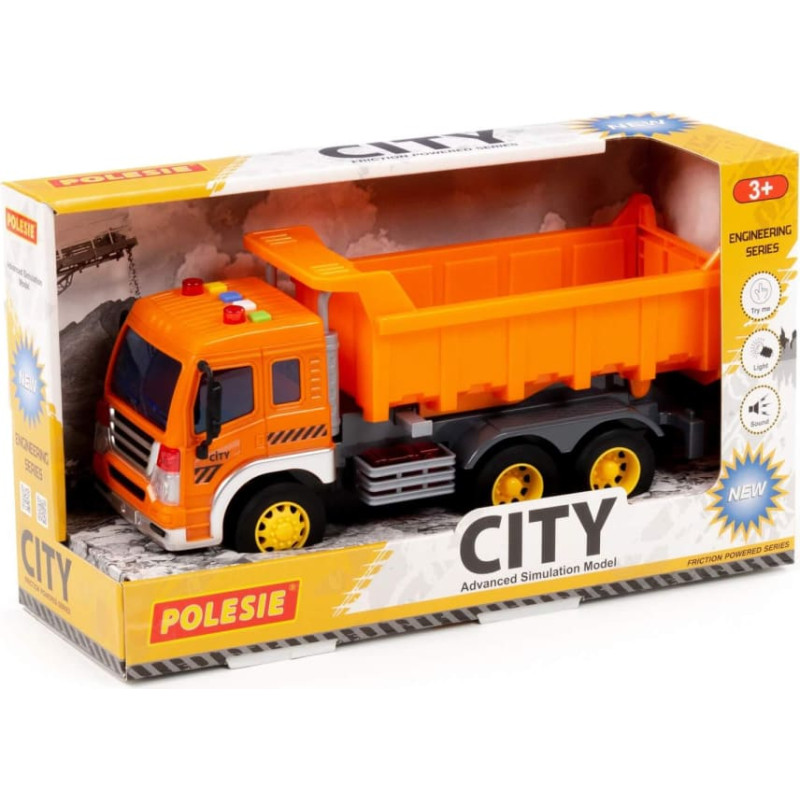 Polesie Dump truck with inertia and sound in box 32 cm 86235