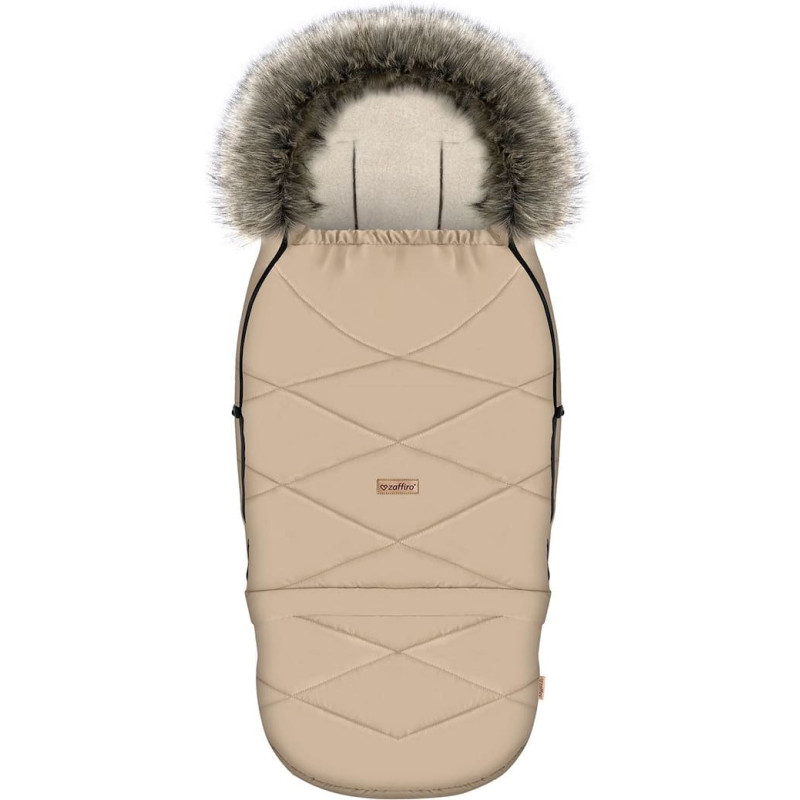 Adjustable footmuff with bag GrowUP Aspen 0-36m vanilla