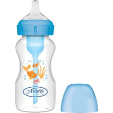 Dr.browns WB91802 WIDE NECK BOTTLE 270ML OPTIONS PLUS SEA BLUE